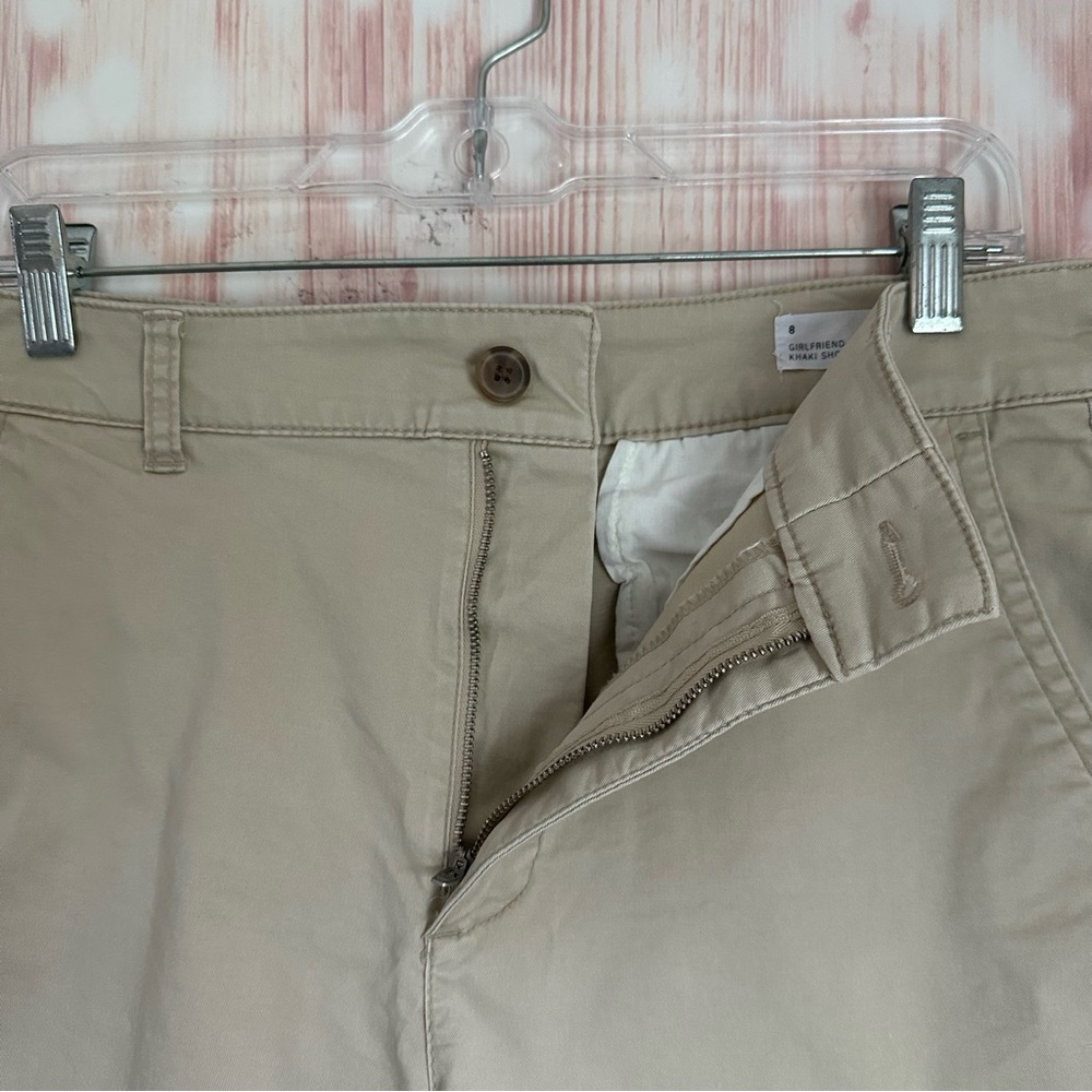 Gap 5” Girlfriend Khaki Shorts Size 8 - Picture 7 of 10